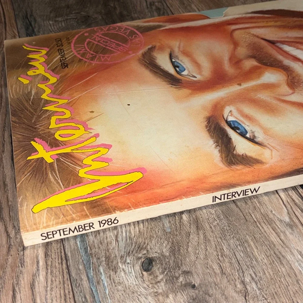 Vintage Andy Warhol Interview Magazine September 1985 Don Johnson Miami Special